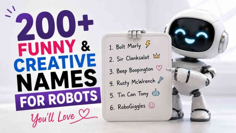 Funny Names for Robots