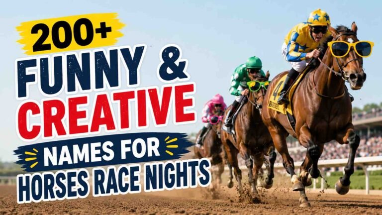 Funny Names for Horses Race Nights