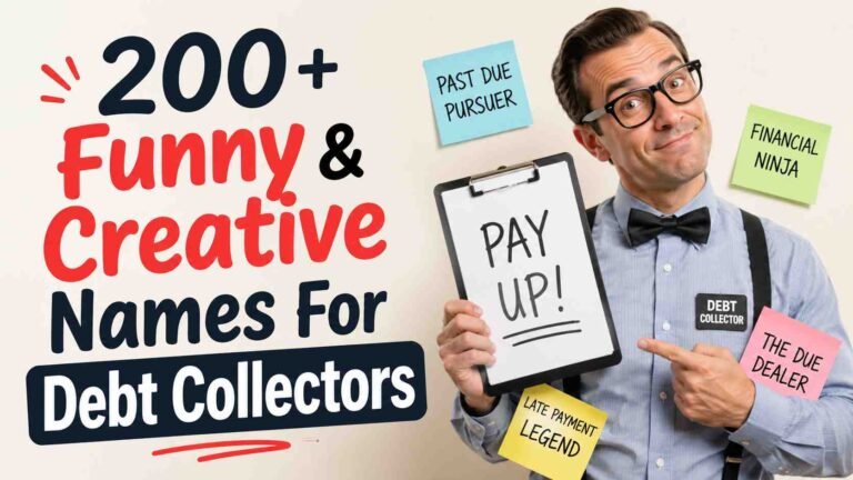 Funny Names for Debt Collectors
