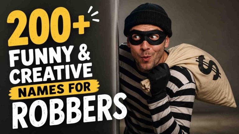 Funny Names for Robbers