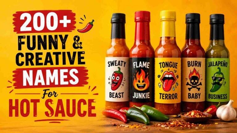 Funny Names for Hot Sauce