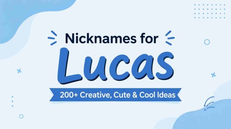 Nicknames for Lucas