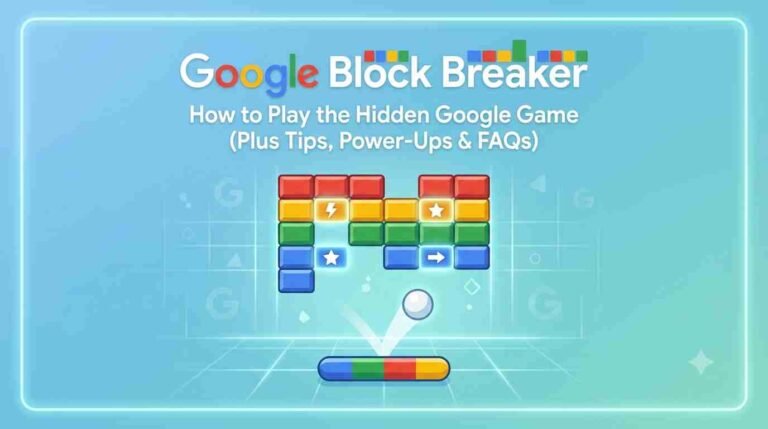 Google Block Breaker